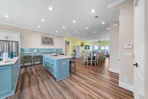 Dining - New luxury beach front house steps from the ocean (Holden Beach)