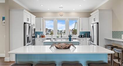 New luxury beach front house steps from the ocean