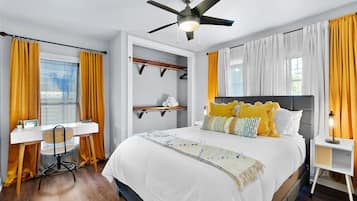3 habitaciones, escritorio, tabla de planchar con plancha y wifi