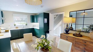 Fridge, microwave, oven, stovetop - Stunning Coastal Cottages - Sleeping 13 in 6 Bedrooms - Pool and Beach Access Included. (Filey)
