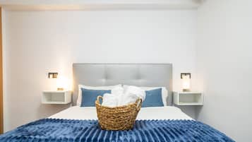 2 dormitorios, tabla de planchar con plancha, cuna de viaje y wifi