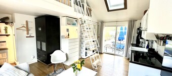 Modern East End Loft - Private Beach, In-Ground Pool Access, & Hot Tub!