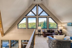 Smart TV, fireplace, video games