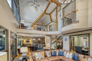 Smart TV, fireplace, video games