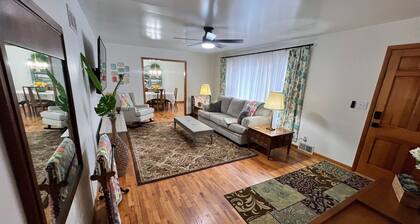 Enjoy this spacious ranch-style house next to the quilting capital of the world.