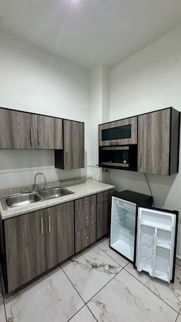 Cocina privada. La frontera suites motel