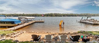 Whitefish Chain of Lakes 4 bedroom Home on Daggett with Sandy Beach!