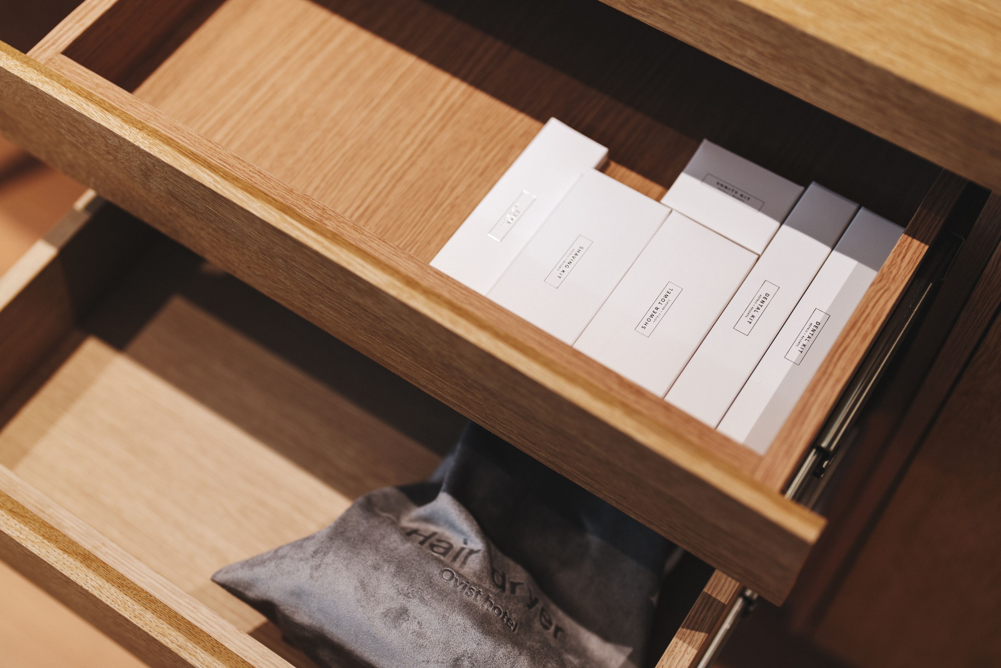 Premium bedding, down comforters, free minibar, desk