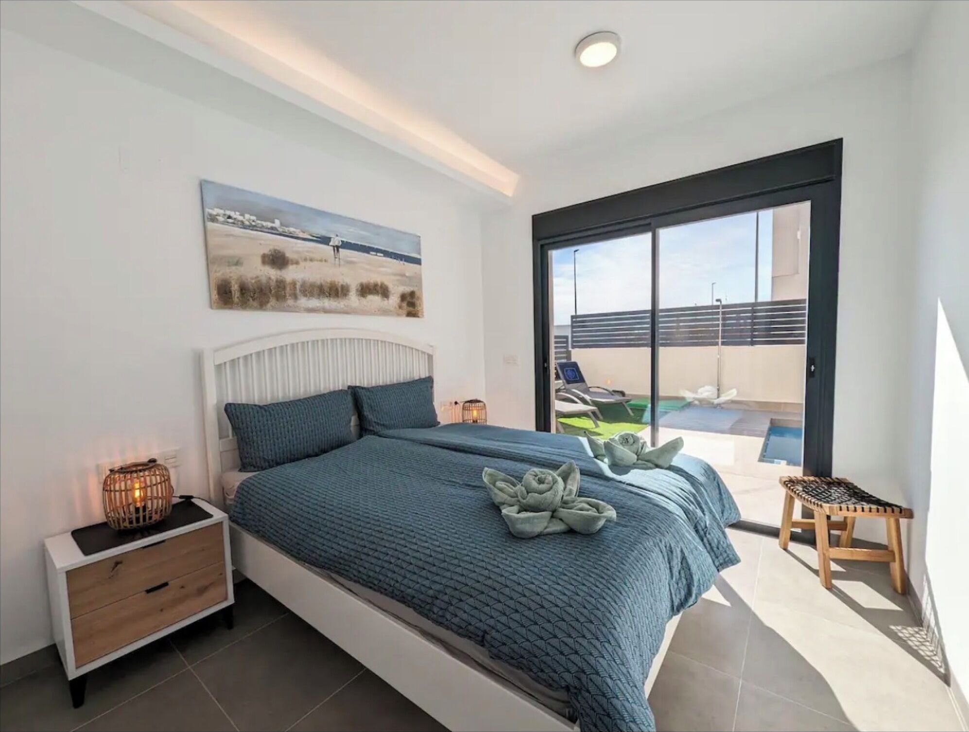 Een strijkplank/strijkijzer, gratis wifi