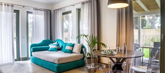 Ferienwohnung 'Appartamento 2' mit privater Terrasse, Gemeinschaftsgarten und Klimaanlage