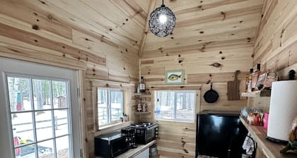 Serene cottage on private lake! Enjoy a private dock, fire pit, canoe, & more!