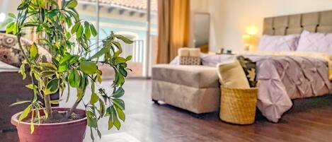 1 غرفة نوم ومكتب وواي فاي وملاءات أسرّة