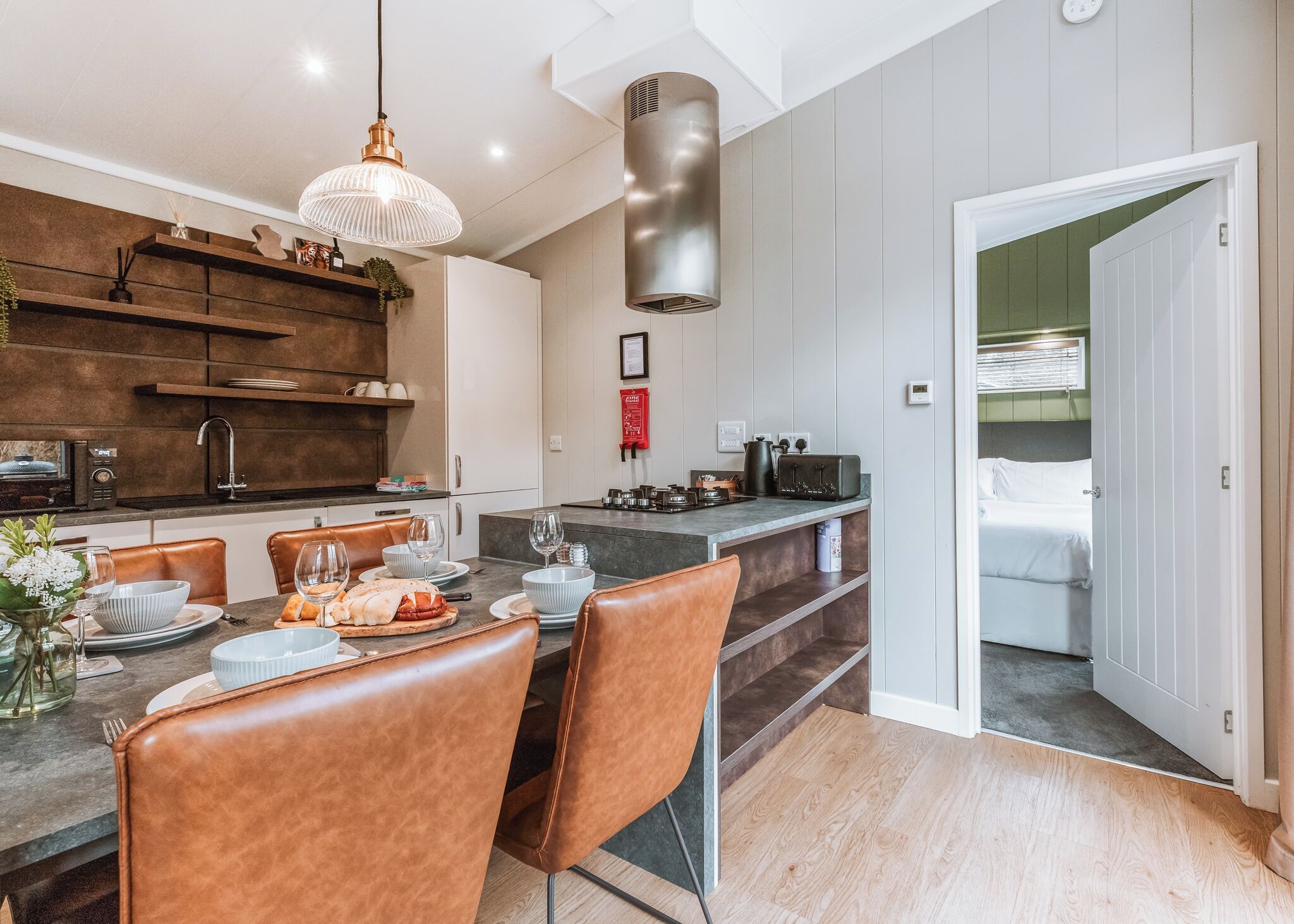 Fridge, oven, stovetop, toaster