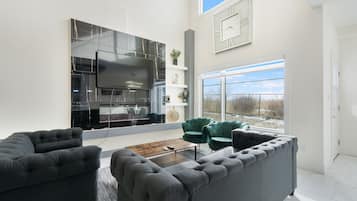 TV connectée, cheminée