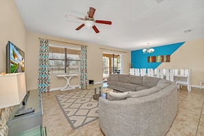 Living room - Fs11234ha - Champions Gate Resort - 8 Bed 5 Baths Villa (Davenport)