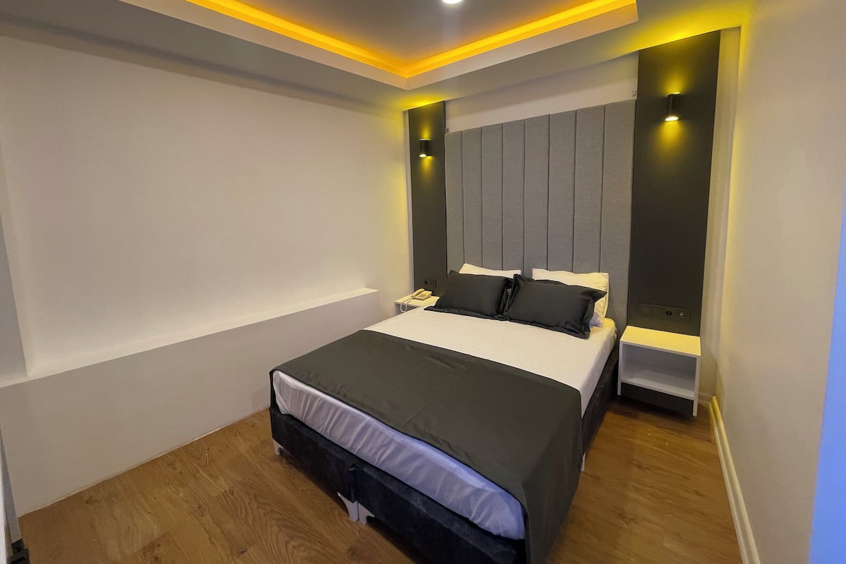 Habitación doble estándar | Artículos del minibar gratis y escritorio