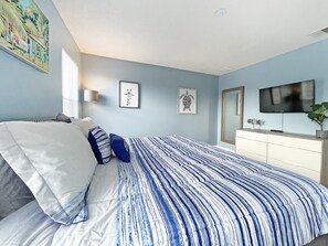 4 quartos, individualmente decorados, individualmente mobiliados