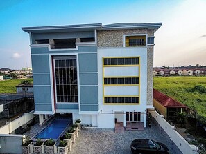 Voorkant van accommodatie