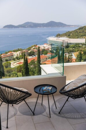Property grounds - Villa Maris contemporary villa with a private pool, and stunning views  (Orašac)