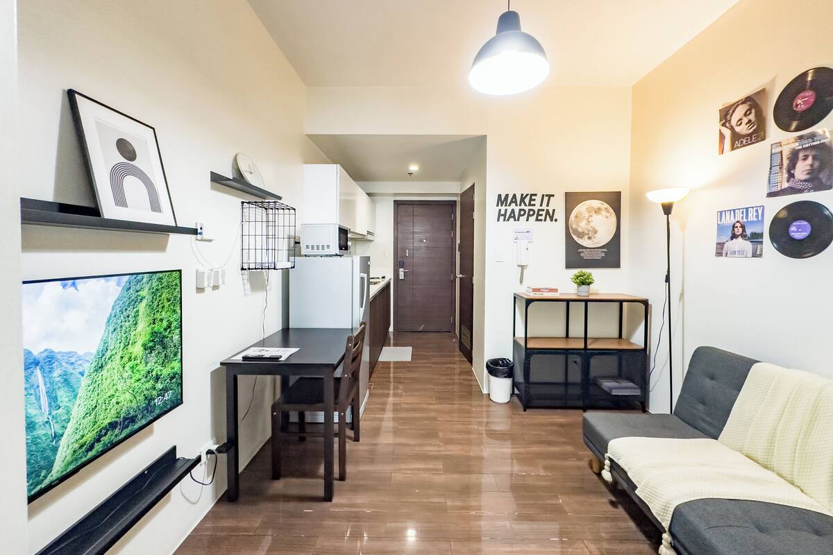 Superior Condo, 1 Queen Bed with Sofa bed, Balcony | Living area | 43-inch Smart TV with digital channels