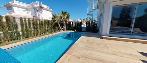 A heated pool