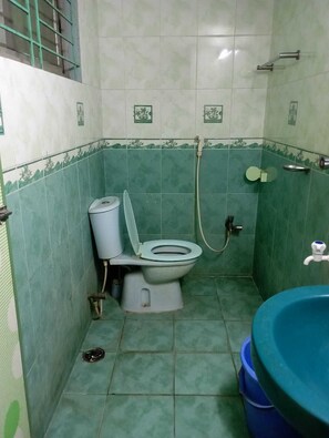 Towels, soap, shampoo, toilet paper