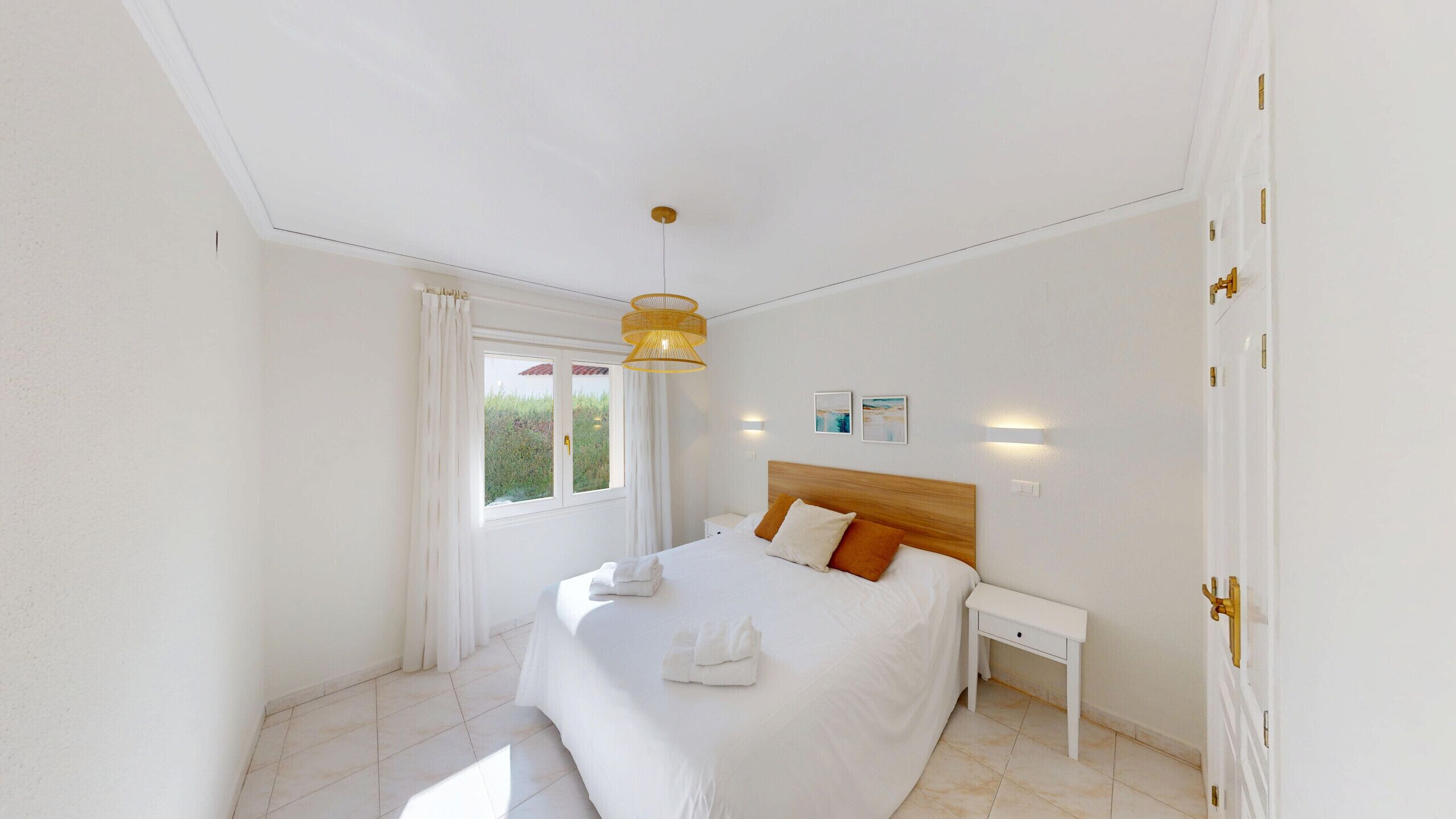 1 bedroom, iron/ironing board, bed sheets
