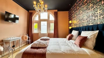 Grand suite, uitzicht op stad | Luxe beddengoed, pillowtop-bedden, geluiddichte muren, gratis wifi