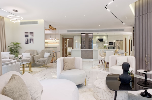 Exclusive Apartment | Living area | Smart TV, Netflix, streaming services - VESTA - Heliopolis Residence (Cairo)