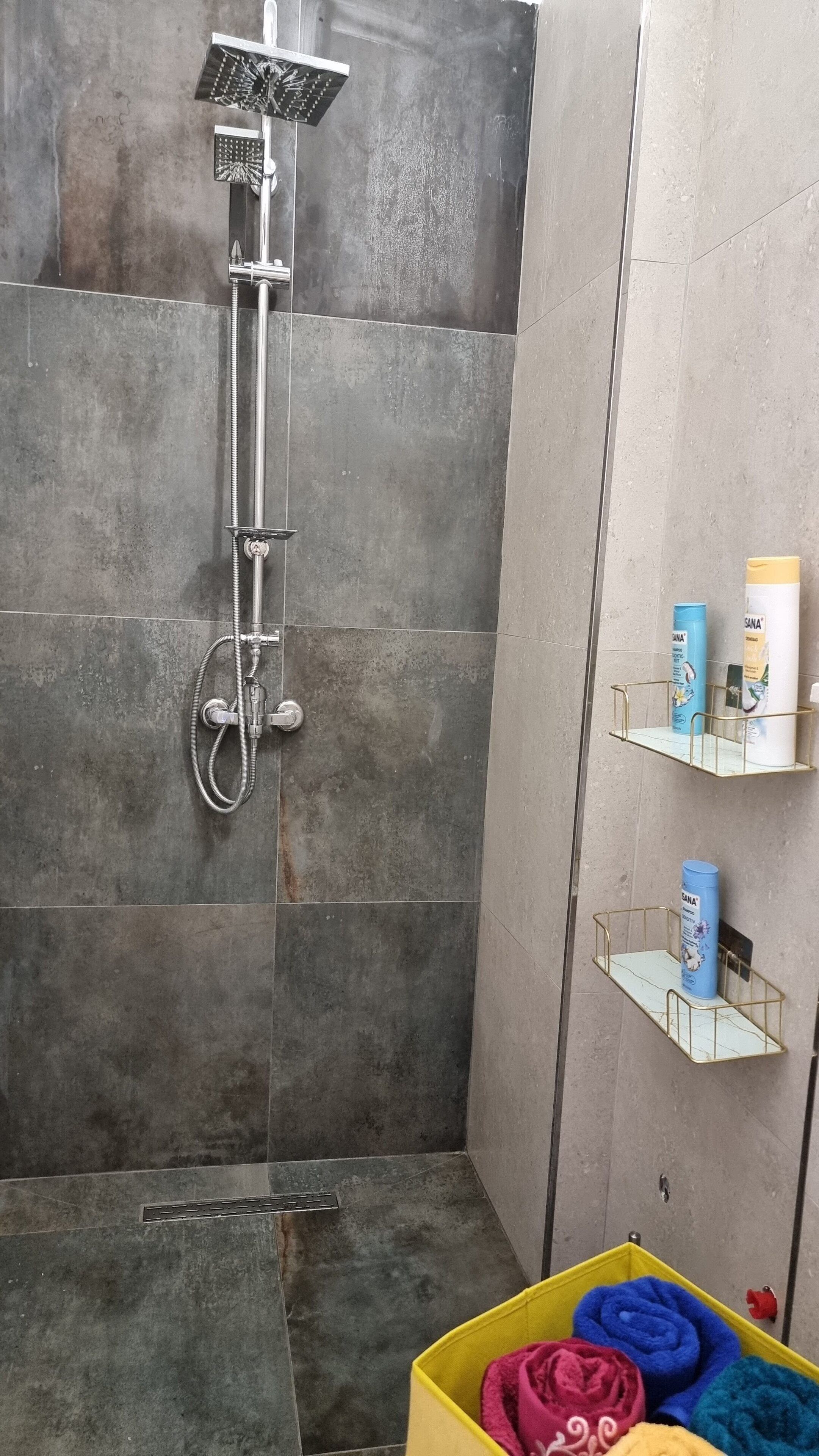 Haartrockner, Handtücher, Seife, Shampoo