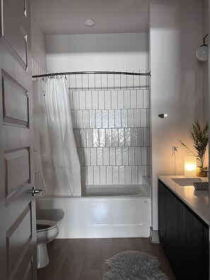 Hair dryer, towels, soap, shampoo - Luxury High Rise in downtown ATL w/rooftop,  less cost than hotel for 3-5 people (Atlanta)
