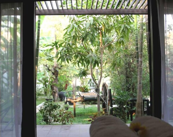 Terrace/patio - Villa Cambodgienne Face à la Piscine (Siem Reap)