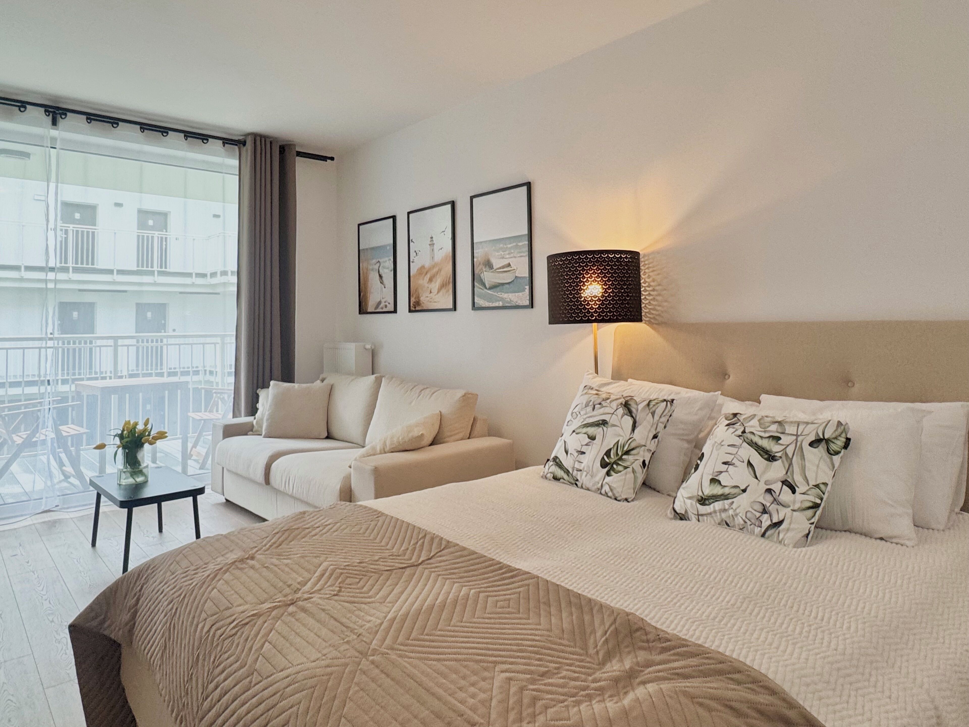 Suite monolocale Standard, 1 letto queen con divano letto, balcone | Biancheria da letto ipoallergenica, con stile personalizzato