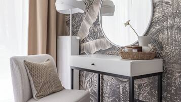 1 habitación, ropa de cama hipoalergénica y decoración personalizada