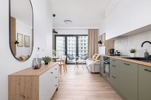 Private kitchen - Cozy Studio Katowice Spodek by Renters (Katowice)