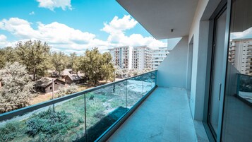 Apartamento, 1 quarto, vista para o parque | Terraço/pátio