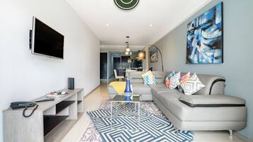 Televisión 55 pulgadas con canales de televisión por cable