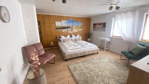 1 bedroom, desk, soundproofing, iron/ironing board