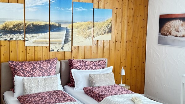 1 غرفة نوم ومكواة/لوح كي وواي فاي وملاءات أسرّة