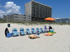 Am Strand, Liegestühle