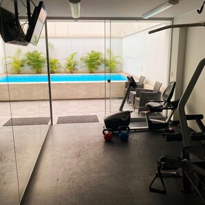 Apartment | 1 bedroom, iron/ironing board, Internet - w Art Deco 1BR With Pool View in Barranco (Lima)