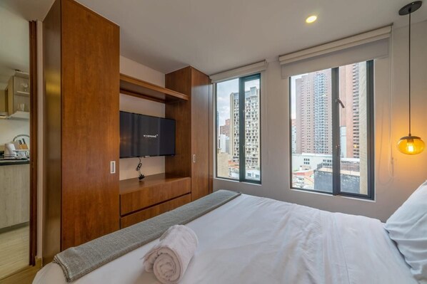 1 غرفة نوم ومكواة/لوح كي وخدمة الإنترنت