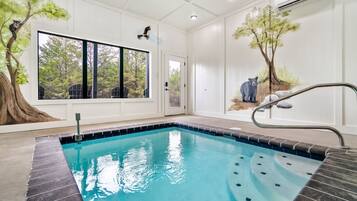 Indoor pool, a heated pool