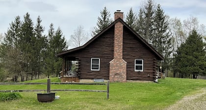 Rustic Log Cabin Woodland Retreat