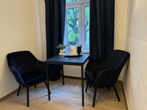 Hypo-allergenic bedding, pillow-top beds, laptop workspace