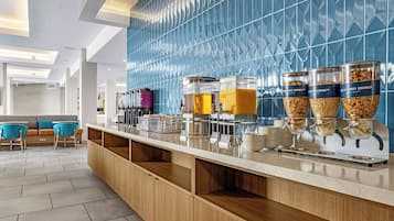 Free daily buffet breakfast