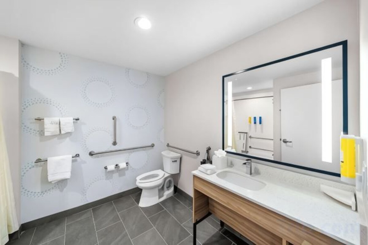 Guest Room With 1 King Bed, Roll-in Shower-Mobility/Hearing Accessible