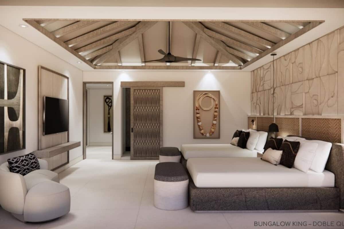 Bungalow, 2 Queen Beds, Oceanfront (Club Azure)