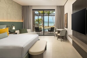 Room, 1 King Bed, Bay View, Oceanfront (Plunge Pool) | Living area | 50-inch Smart TV with digital channels