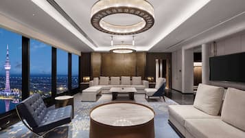 Presidential Suite, 1 King Bed | Living area